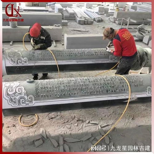 刻字石材圓柱加工技藝與寺廟古建雕刻應用解析
